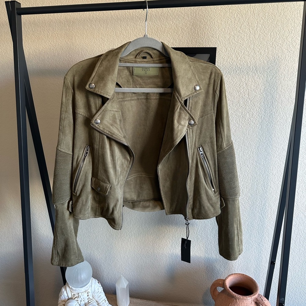 NWT Blank NYC Moto Jacket in Smokey Sage
